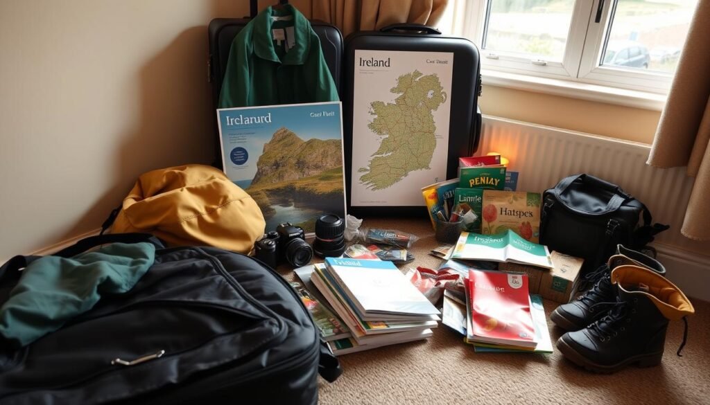 packing for Ireland trip