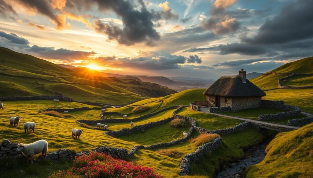 scenic countryside of rural Ireland