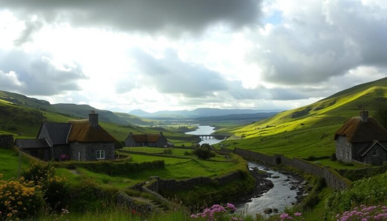 אזור כפרי אירי ציורי