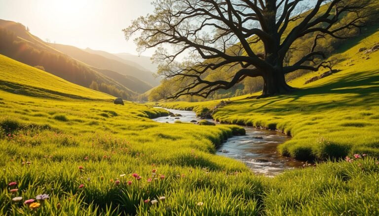 נופים ירוקים קסומים