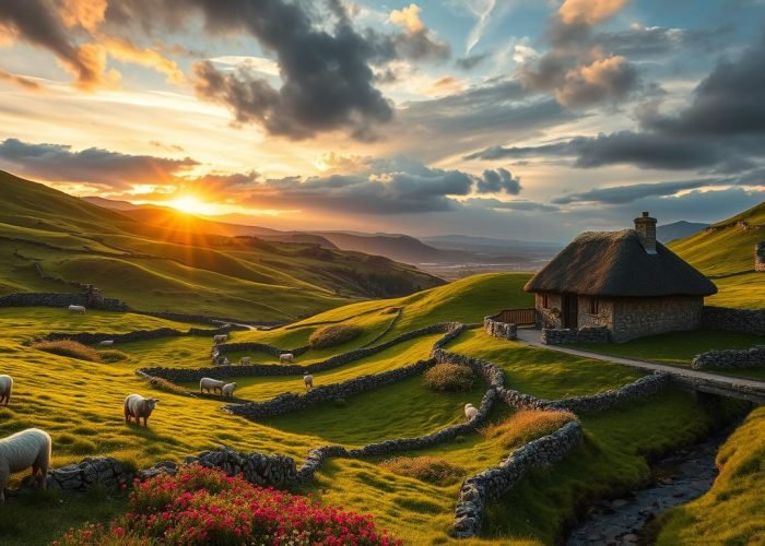 scenic countryside of rural Ireland